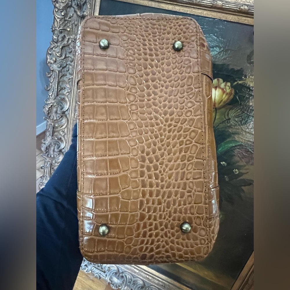 Patricia Nash Darby Croc Embossed Leather Tote Bag - Picture 4 of 12